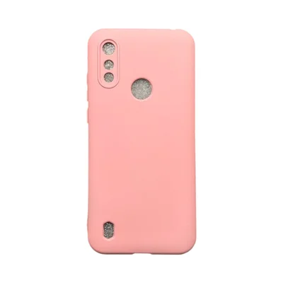 Capa Moto E6s / E6i Silicone Aveludada Protege Câmera Colorida Capinha Anti Impacto Moto E6s / E6i:rosa 04