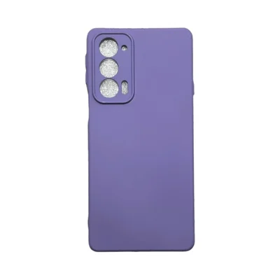 Capa Moto Edge 20 (normal) Silicone Aveludada Protege Câmera Colorida Capinha Anti Impacto Moto Edge 20:roxo
