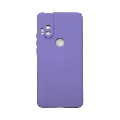 Capa Moto One Hyper Silicone Aveludada Protege Câmera Colorida Capinha Anti Impacto Moto One Hyper:roxo