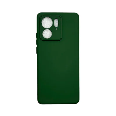 Capa Moto Edge 40 (normal) Silicone Aveludada Protege Câmera Colorida Capinha Anti Impacto Moto Edge 40:verde Escuro