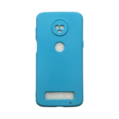 Capa Moto Z3 Play Silicone Aveludada Protege Câmera Colorida Capinha Anti Impacto Moto Z3 Play:azul Céu