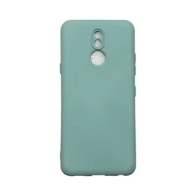 Capa Lg K12 / K12  Plus Silicone Aveludada Colorida Capinha Anti Impacto K12 / K12 Plus:cinza Claro
