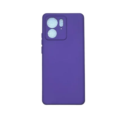 Capa Moto Edge 40 (normal) Silicone Aveludada Protege Câmera Colorida Capinha Anti Impacto Moto Edge 40:roxo Escuro