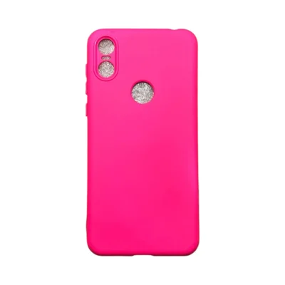 Capa Moto One Silicone Aveludada Protege Câmera Colorida Capinha Anti Impacto Moto One:pink