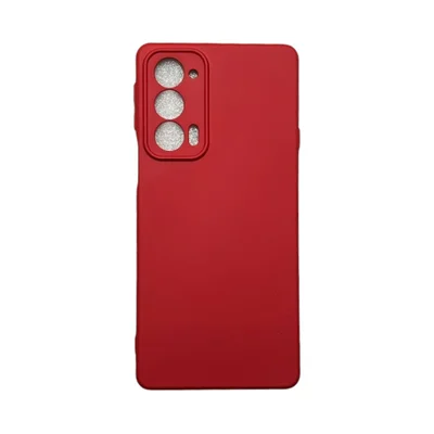 Capa Moto Edge 20 (normal) Silicone Aveludada Protege Câmera Colorida Capinha Anti Impacto Moto Edge 20:vermelho