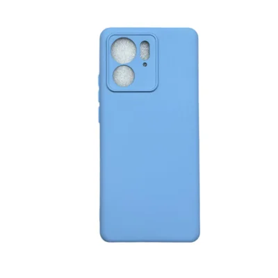 Capa Moto Edge 40 (normal) Silicone Aveludada Protege Câmera Colorida Capinha Anti Impacto Moto Edge 40:azul Bebê