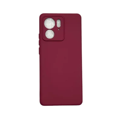Capa Moto Edge 40 (normal) Silicone Aveludada Protege Câmera Colorida Capinha Anti Impacto Moto Edge 40:vinho