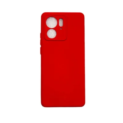 Capa Moto Edge 40 (normal) Silicone Aveludada Protege Câmera Colorida Capinha Anti Impacto Moto Edge 40:vermelho