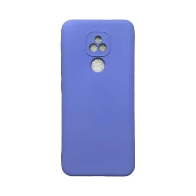 Capa Moto E7 Plus Silicone Aveludada Colorida Capinha Anti Impacto Moto E7 Plus:lilas