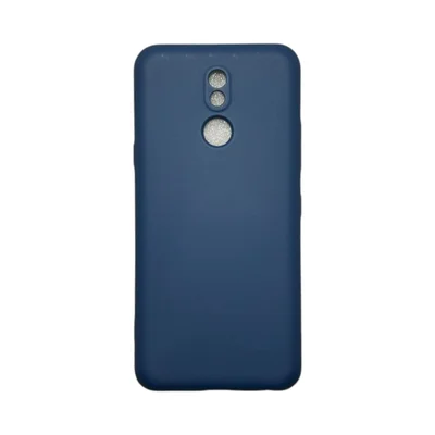Capa Lg K12 / K12  Plus Silicone Aveludada Colorida Capinha Anti Impacto K12 / K12 Plus:azul Escuro