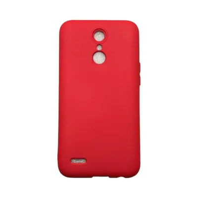 Capa Lg K10 2017 Silicone Aveludada Colorida Capinha Anti Impacto Lg K10 2017:vermelho