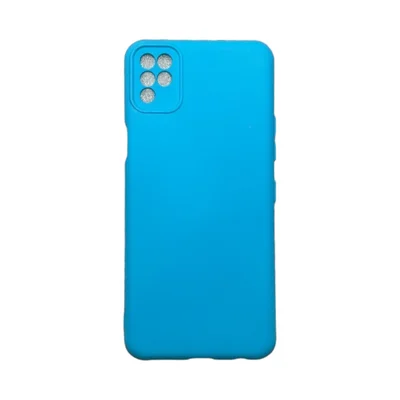 Capa Lg K52 Silicone Aveludada Protege Câmera Colorida Capinha Anti Impacto Lg K52:azul Céu