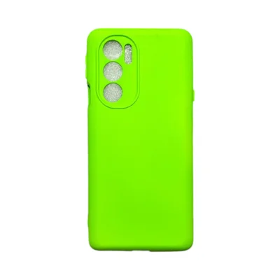 Capa Moto Edge 30 Pro Silicone Aveludada Protege Câmera Colorida Capinha Anti Impacto Mt Edge 30 Pro:verde Neon
