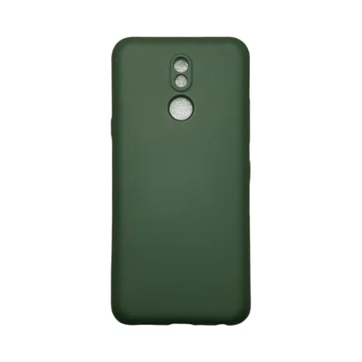Capa Lg K12 / K12  Plus Silicone Aveludada Colorida Capinha Anti Impacto K12 / K12 Plus:verde Escuro