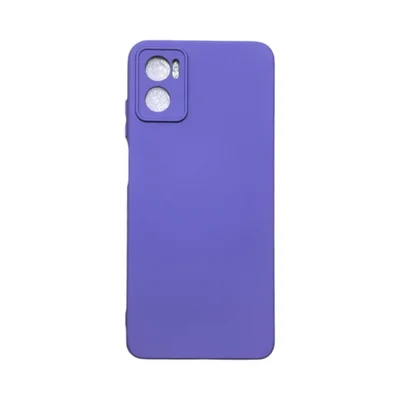 Capa Moto E22 Silicone Aveludada Protege Câmera Colorida Capinha Anti Impacto Moto E22:roxo