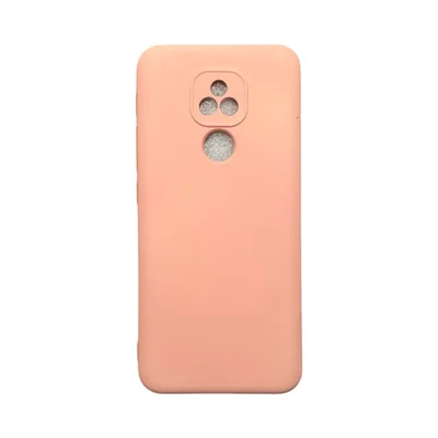 Capa Moto E7 Plus Silicone Aveludada Colorida Capinha Anti Impacto Moto E7 Plus:rosa 02