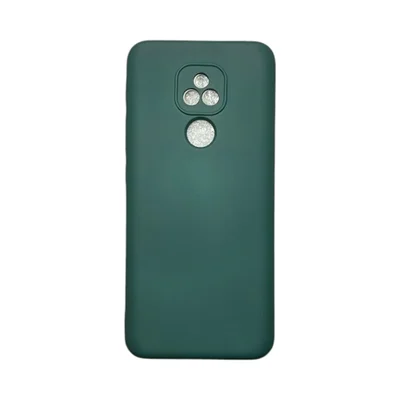 Capa Moto E7 Plus Silicone Aveludada Colorida Capinha Anti Impacto Moto E7 Plus:verde Escuro