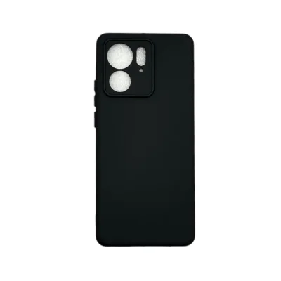 Capa Moto Edge 40 (normal) Silicone Aveludada Protege Câmera Colorida Capinha Anti Impacto Moto Edge 40:preto