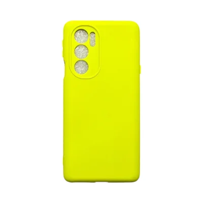 Capa Moto Edge 30 Pro Silicone Aveludada Protege Câmera Colorida Capinha Anti Impacto Mt Edge 30 Pro:amarelo 2