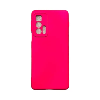 Capa Moto Edge 20 Pro Silicone Aveludada Protege Câmera Colorida Capinha Anti Impacto Moto Edge 20 Pro:pink