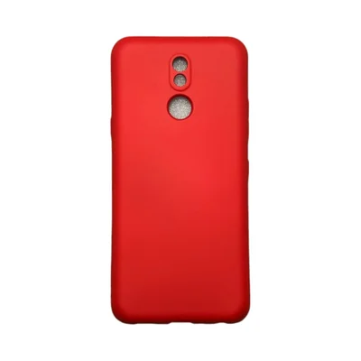 Capa Lg K12 / K12  Plus Silicone Aveludada Colorida Capinha Anti Impacto K12 / K12 Plus:vermelho