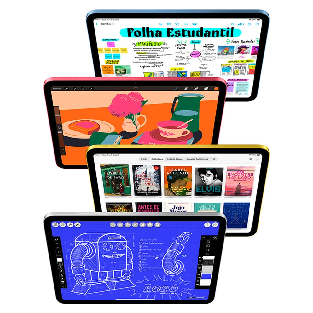 iPadアクセサリー Apple iPad (A16) 128GB Wi-Fi BLUE Produtos com até 15 OFF no PIX KaBuM