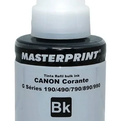 Tinta Black Corante Compatível Para Canon Ecotanque Pixma Gi-190 G1100 G2100 G3100 135ml