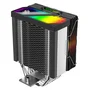 Air Cooler Gamer GT600 para AMD/Intel, 6 Heat Pipes, Preto, ARGB com Visor de Temperatura, Coolmoon GT-600