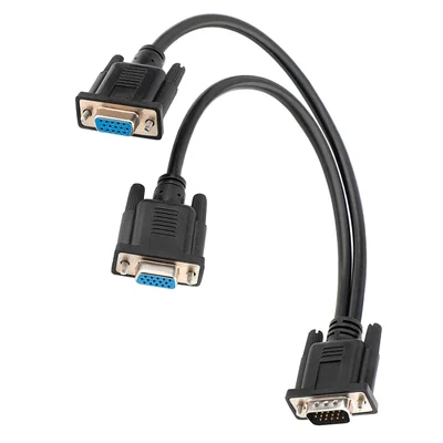 Cabo Divisor Vga Y Para Espelhar Imagem Em Dois Monitores