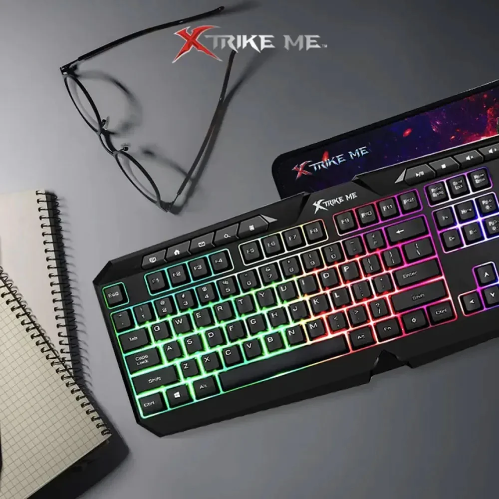 Imagem 3 de 5 do produto Kit Gamer Teclado Mouse Headset E Mousepad Xtrike-me Cmx-410