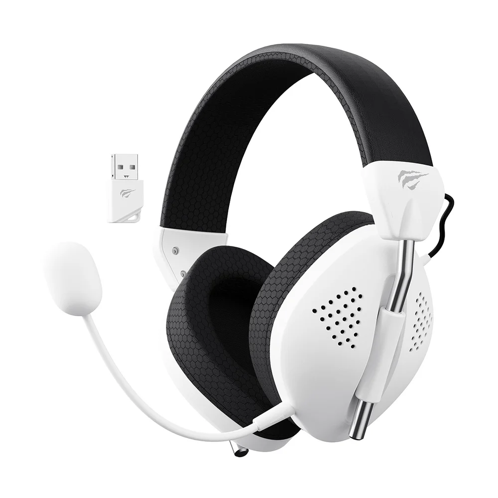 Headset Gamer Havit Gamenote Fuxi H4 Bt 2.4ghz Type-c Branco Headset Gamer Havit Gamenote Fuxi H4 Bt 2.4ghz Type-c Branco