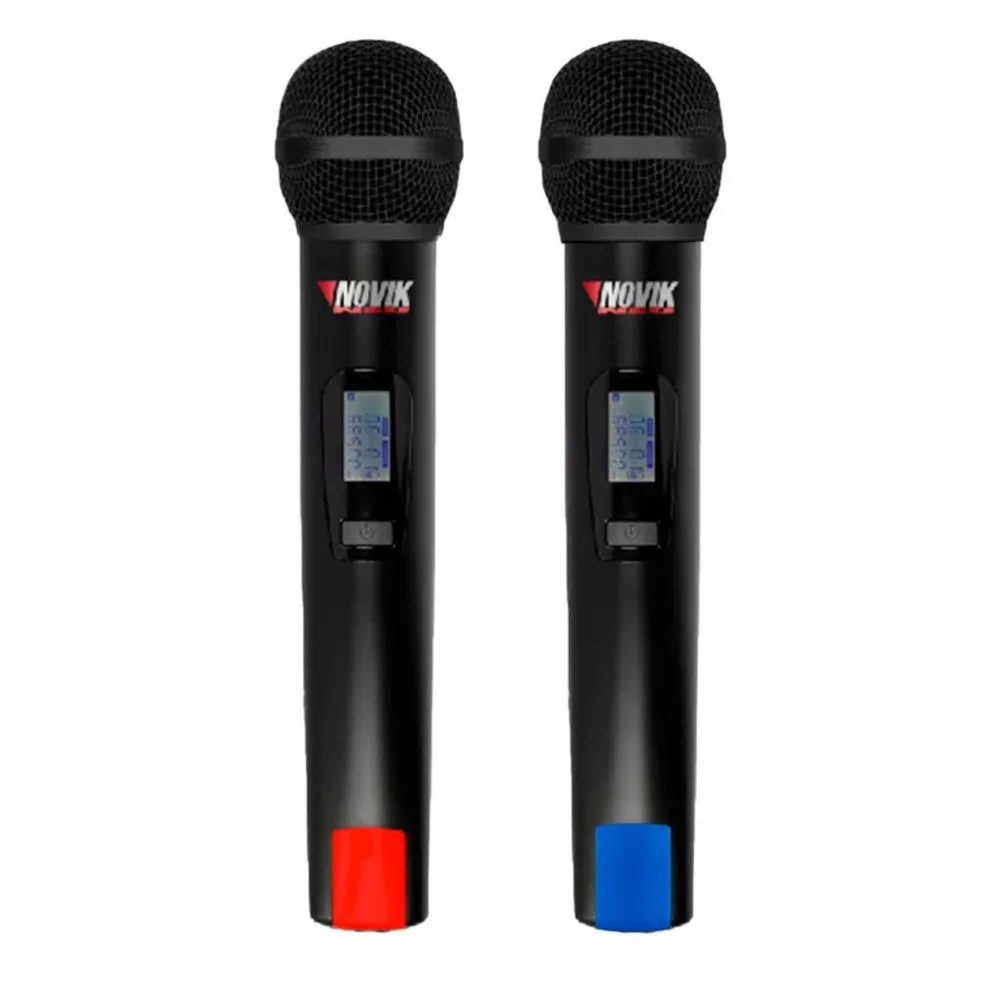 Imagem 4 de 4 do produto Microfone Uhf Duplo Multi-frequência 2x300 Canais Transmissão Digital