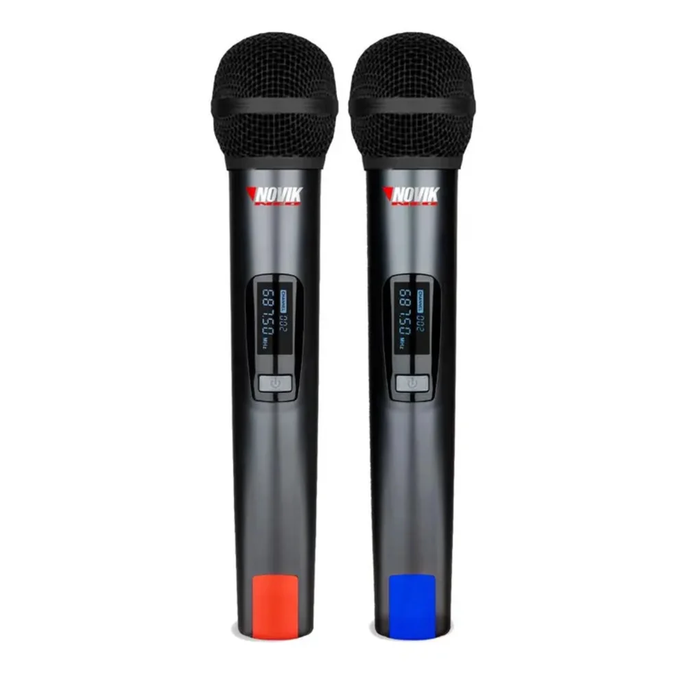 Imagem 2 de 4 do produto Microfone Uhf Dupla Frequência Fixa Transmissão Digital