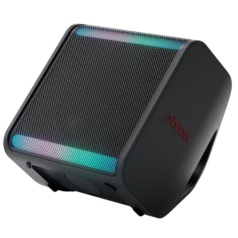 Caixa De Som Lg Xboom Stage 301, 240w, Bluetooth, Ipx4, Bateria 12h, Bass Boost, Luzes LED, Entrada Óptica E Usb Bivolt
