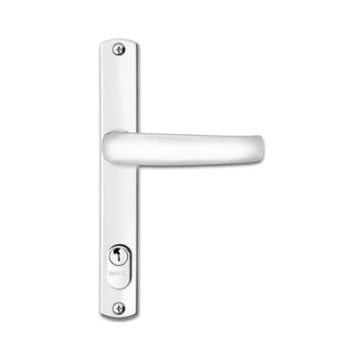 Fechadura Externa Perfil Estreito 323z E22 Mz820 Espelho Cromado 22mm C400/50 Papaiz