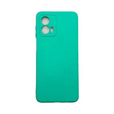 Capa Moto G53 Silicone Aveludada Protege Câmera Colorida Capinha Anti Impacto Moto G53:verde Água (câmera Fechada)