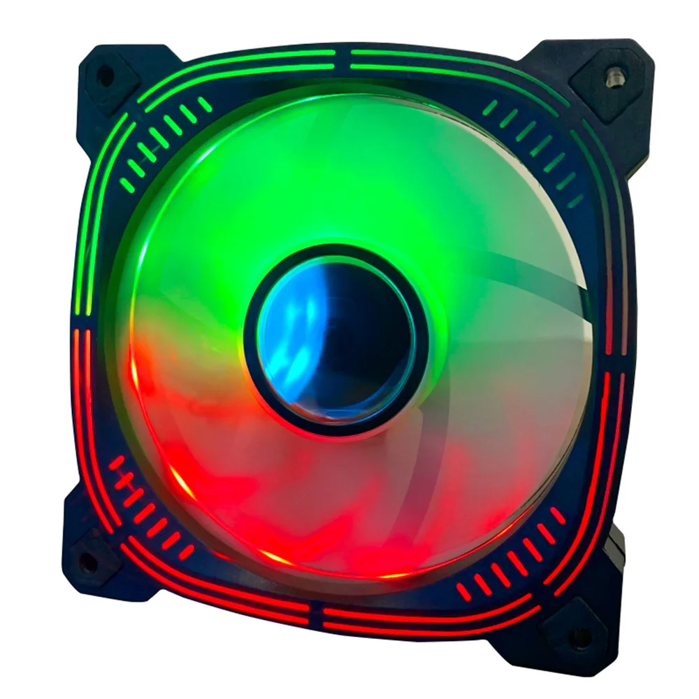 Cooler Fan RGB Hayom, 120mm, Silencioso, 4 Pinos Molex, Efeito Infinity, Preto - Fc1310 8