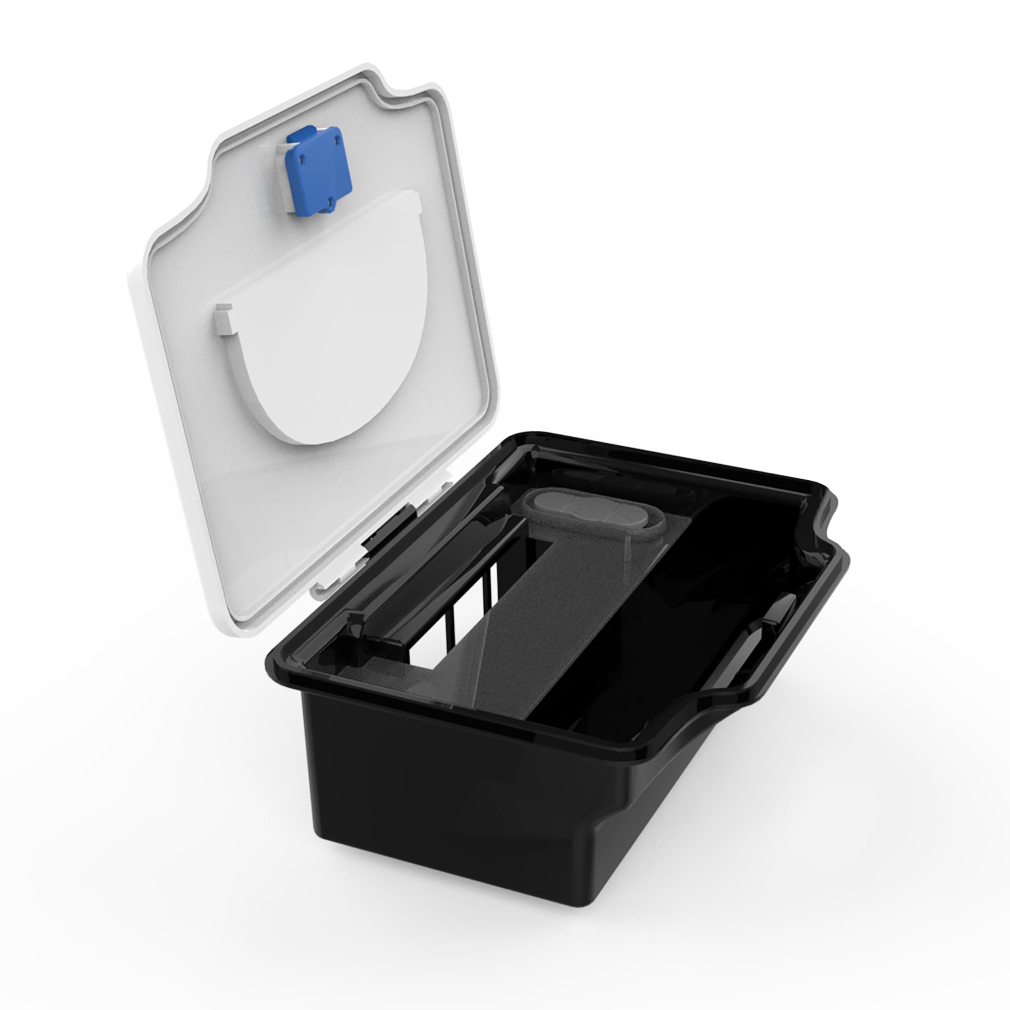 Tanque De Água Para Smart Robô Aspirador Positivo Casa Inteligente - 200ml Água/380ml Poeira - Cor Preto