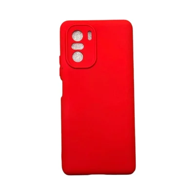 Capa Xiaomi Poco F3 / Mi 11i  Silicone Aveludada Protege Câmera Colorida Capinha Anti Impacto Poco F3 / Mi 11i:vermelho