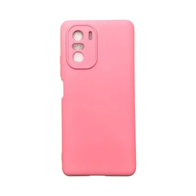 Capa Xiaomi Poco F3 / Mi 11i  Silicone Aveludada Protege Câmera Colorida Capinha Anti Impacto Poco F3 / Mi 11i:rosa 04