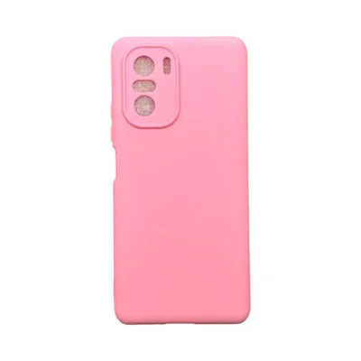 Capa Xiaomi Poco F3 / Mi 11i  Silicone Aveludada Protege Câmera Colorida Capinha Anti Impacto Poco F3 / Mi 11i:rosa Bebê