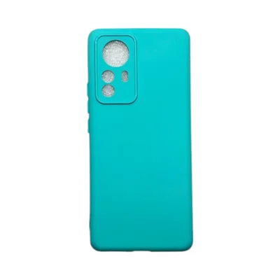 Capa Xiaomi Mi 12 Pro Silicone Aveludada Protege Câmera Colorida Capinha Anti Impacto Mi 12 Pro:verde Água