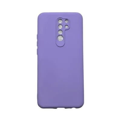 Capa Xiaomi Redmi 9 Silicone Aveludada Protege Câmera Colorida Capinha Anti Impacto Redmi 9:roxo