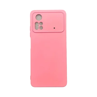 Capa Xiaomi Poco M4 Pro 4g Silicone Aveludada Protege Câmera Colorida Capinha Anti Impacto Poco M4 Pró 4g:rosa 04
