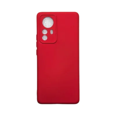 Capa Xiaomi Mi 12 Pro Silicone Aveludada Protege Câmera Colorida Capinha Anti Impacto Mi 12 Pro:vermelho