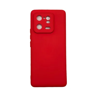 Capa Xiaomi Mi 13 Pró 5g Silicone Aveludada Protege Câmera Colorida Capinha Anti Impacto Mi 13 Pró:vermelho