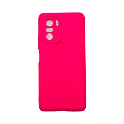 Capa Xiaomi Poco F3 / Mi 11i  Silicone Aveludada Protege Câmera Colorida Capinha Anti Impacto Poco F3 / Mi 11i:pink