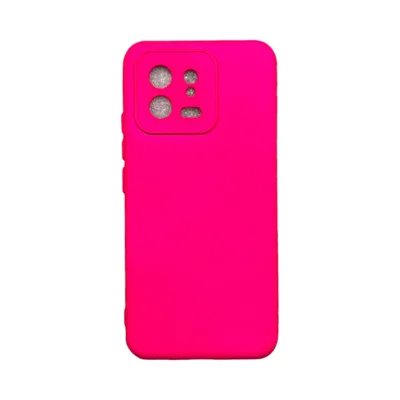 Capa Xiaomi Mi 13 5g Silicone Aveludada Protege Câmera Colorida Capinha Anti Impacto Mi 13 5g:pink