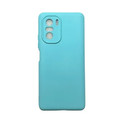 Capa Xiaomi Poco F3 / Mi 11i  Silicone Aveludada Protege Câmera Colorida Capinha Anti Impacto Poco F3 / Mi 11i:turquesa