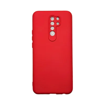 Capa Xiaomi Redmi 9 Silicone Aveludada Protege Câmera Colorida Capinha Anti Impacto Redmi 9:vermelho